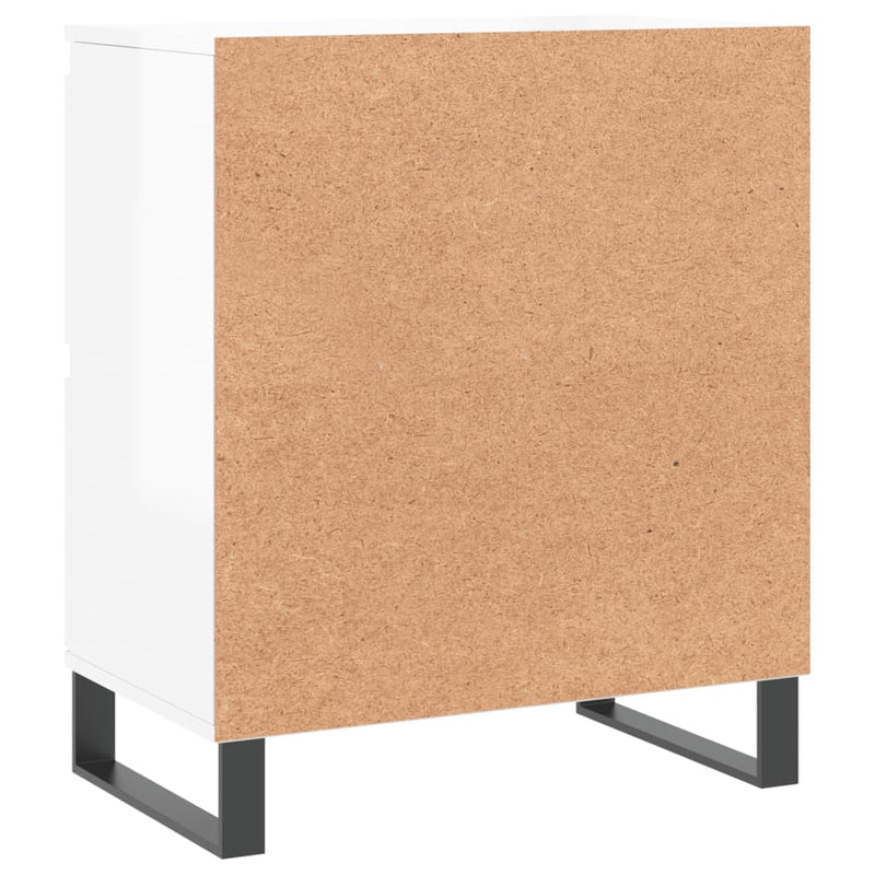 vidaXL magasfényű fehér szerelt fa tálalószekrény 60 x 35 x 70 cm