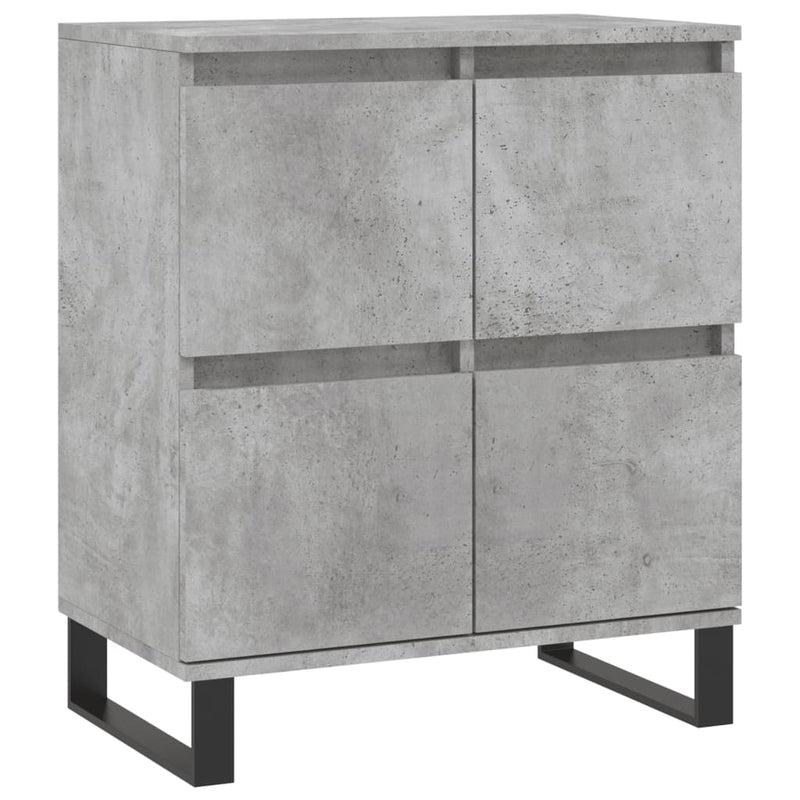 vidaXL betonszürke szerelt fa tálalószekrény 60 x 35 x 70 cm