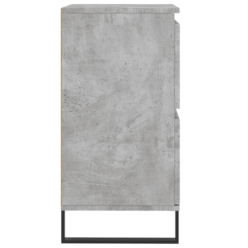 vidaXL betonszürke szerelt fa tálalószekrény 60 x 35 x 70 cm