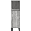 vidaXL szürke sonoma színű szerelt fa fürdőszobaszekrény 30x30x100 cm