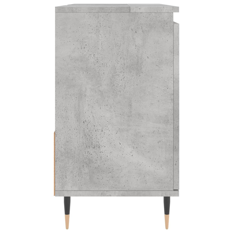 vidaXL betonszürke szerelt fa fürdőszobaszekrény 65 x 33 x 60 cm