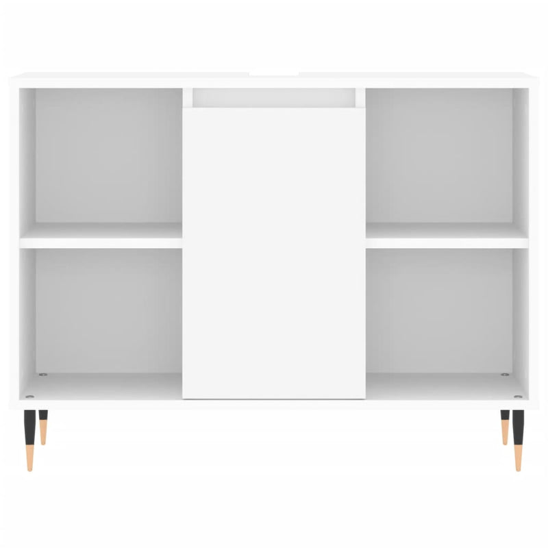vidaXL fehér szerelt fa mosdószekrény 80 x 33 x 60 cm