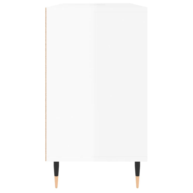 vidaXL magasfényű fehér szerelt fa fürdőszobaszekrény 80 x 33 x 60 cm
