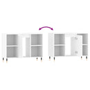 vidaXL magasfényű fehér szerelt fa fürdőszobaszekrény 80 x 33 x 60 cm