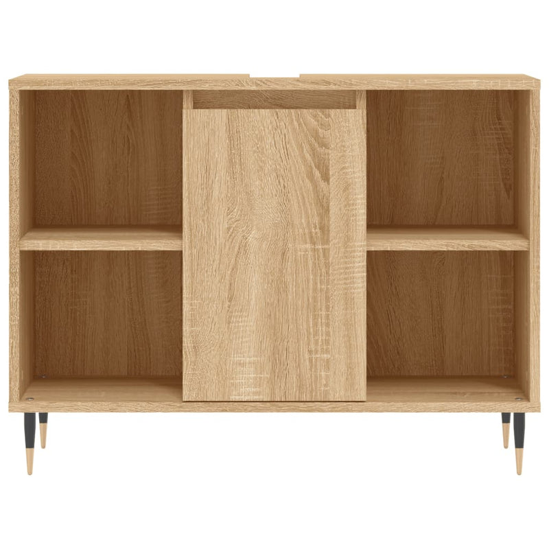 vidaXL sonoma tölgy színű szerelt fa mosdószekrény 80 x 33 x 60 cm