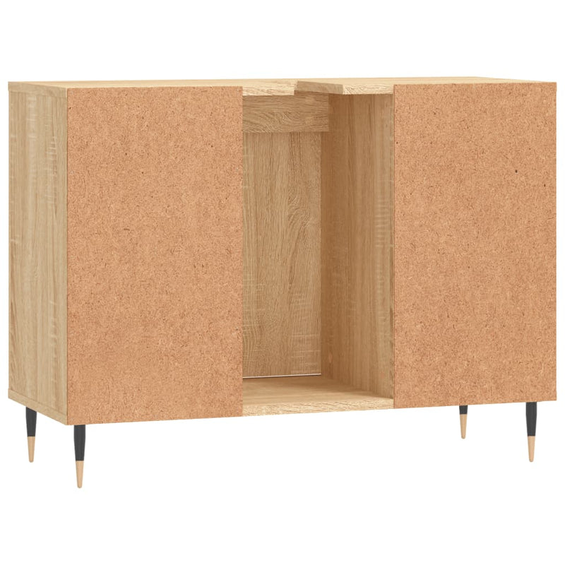 vidaXL sonoma tölgy színű szerelt fa mosdószekrény 80 x 33 x 60 cm
