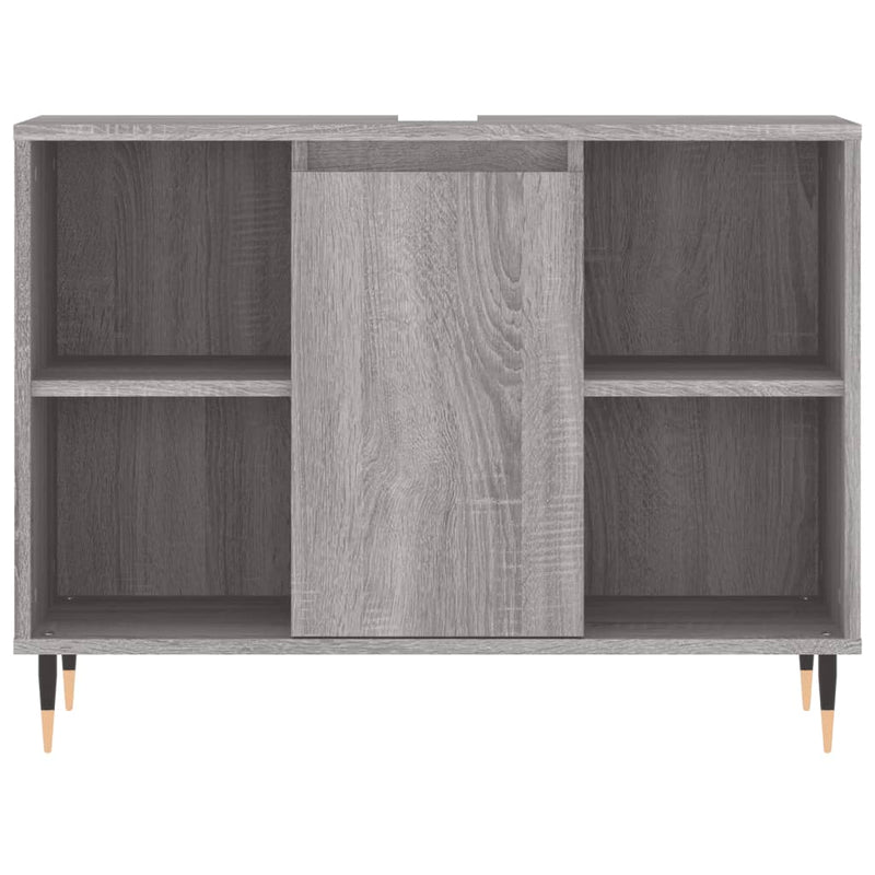 vidaXL szürke sonoma színű szerelt fa mosdószekrény 80 x 33 x 60 cm