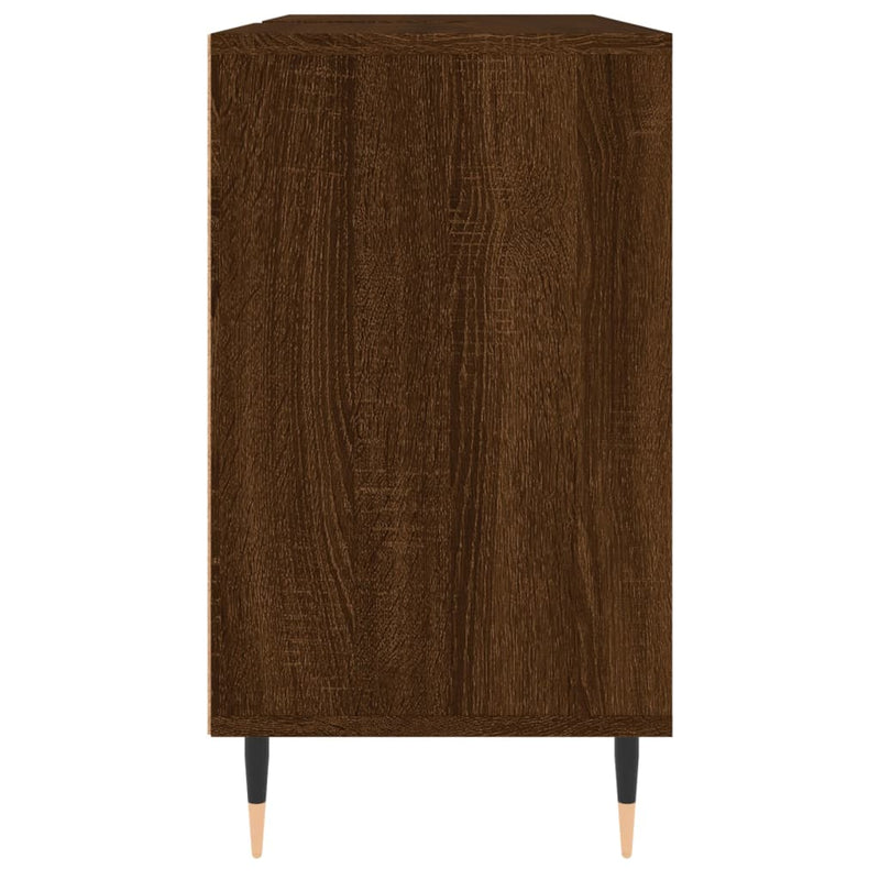 vidaXL barna tölgyszínű szerelt fa mosdószekrény 80 x 33 x 60 cm
