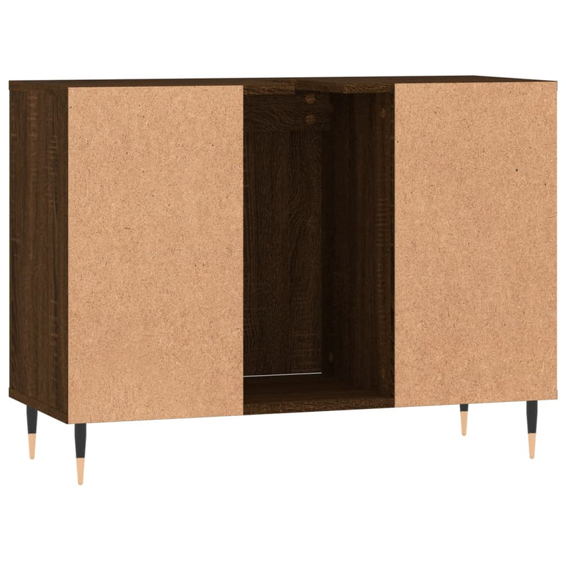 vidaXL barna tölgyszínű szerelt fa mosdószekrény 80 x 33 x 60 cm