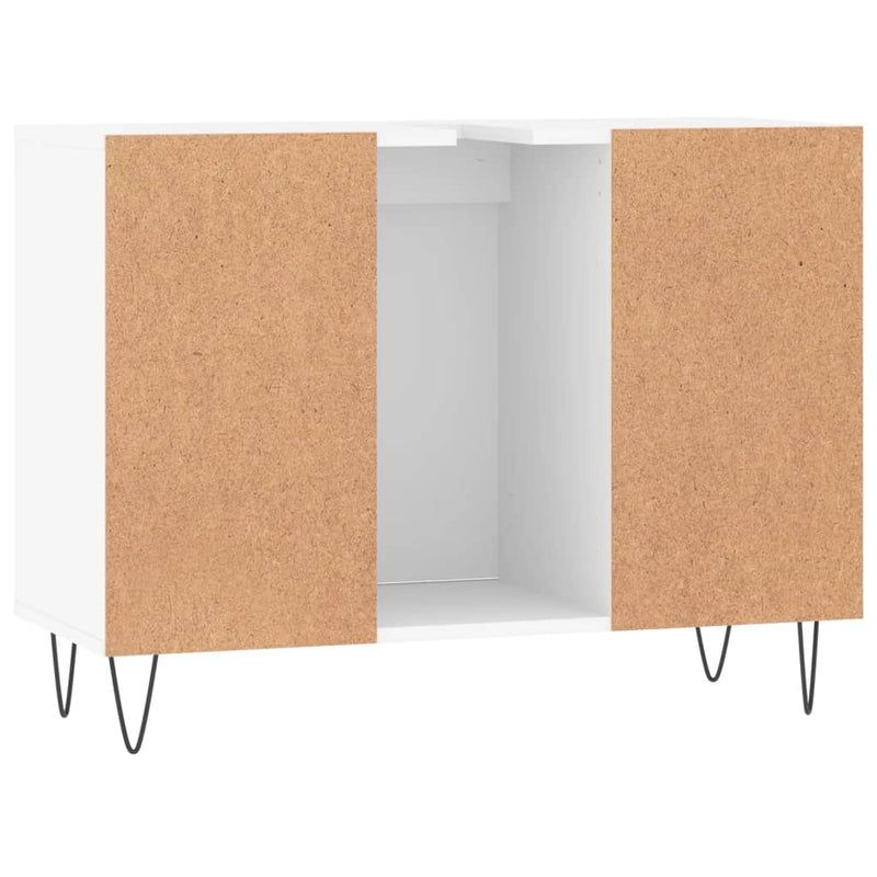 vidaXL fehér szerelt fa mosdószekrény 80 x 33 x 60 cm