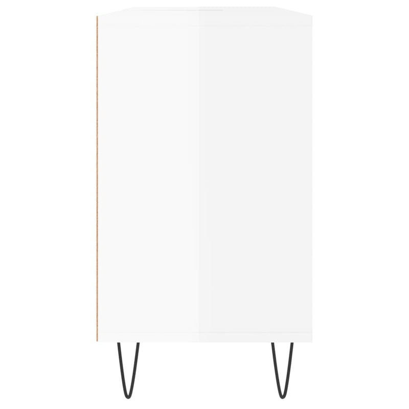 vidaXL magasfényű fehér szerelt fa fürdőszobaszekrény 80 x 33 x 60 cm