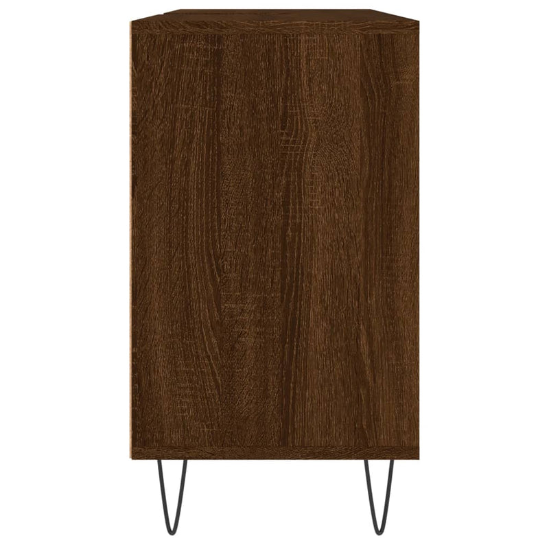 vidaXL barna tölgyszínű szerelt fa mosdószekrény 80 x 33 x 60 cm