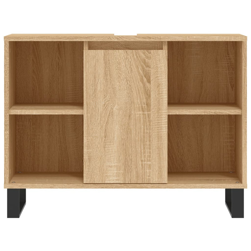 vidaXL sonoma tölgy színű szerelt fa mosdószekrény 80 x 33 x 60 cm