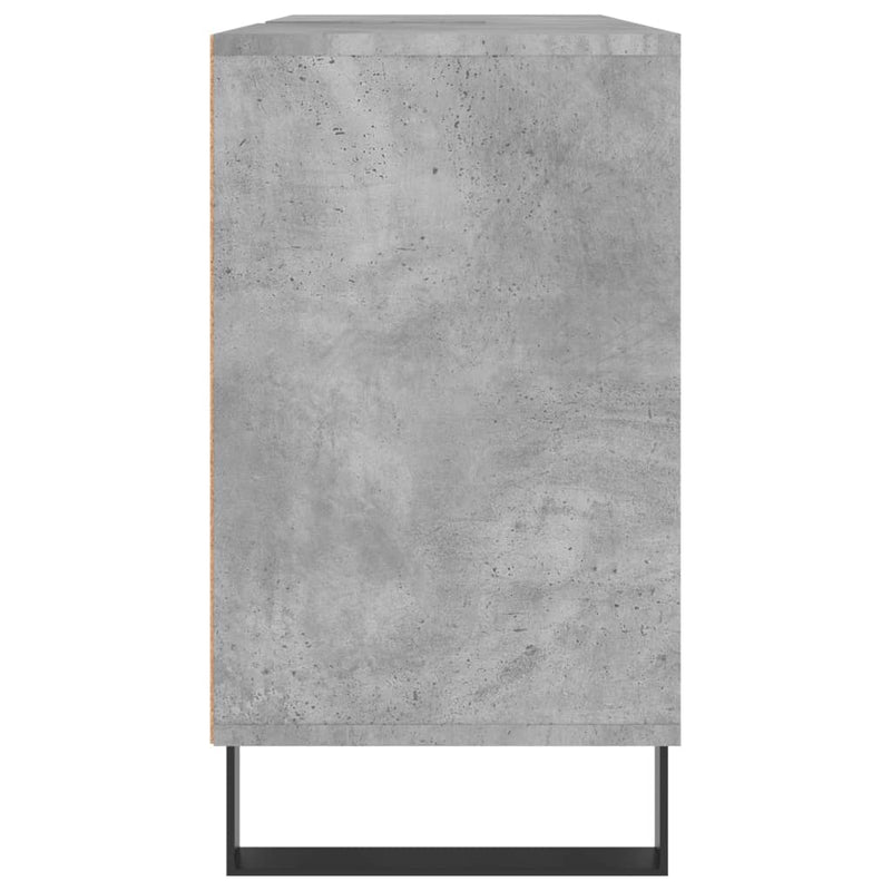 vidaXL betonszürke szerelt fa fürdőszobaszekrény 80 x 33 x 60 cm