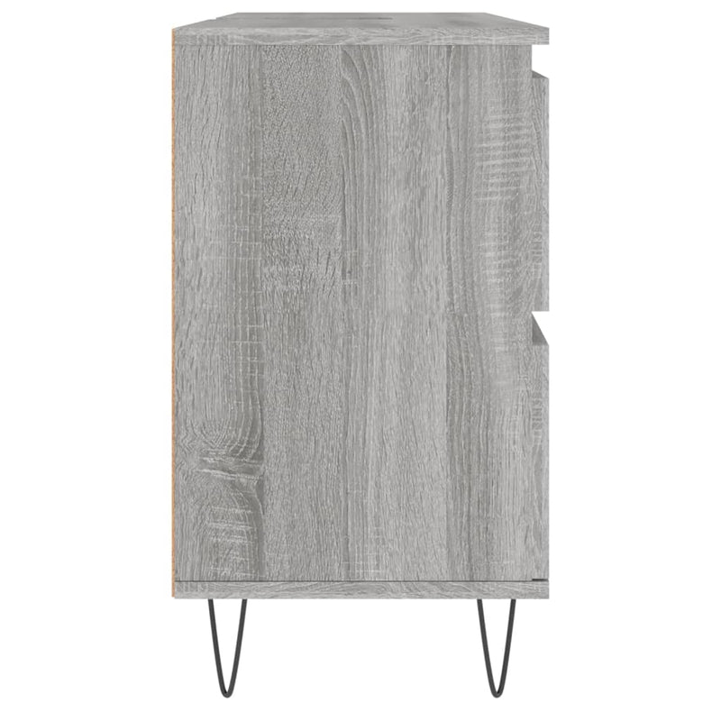 vidaXL szürke sonoma színű szerelt fa mosdószekrény 80 x 33 x 60 cm