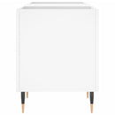 vidaXL fehér szerelt fa hanglemezszekrény 121x38x48 cm