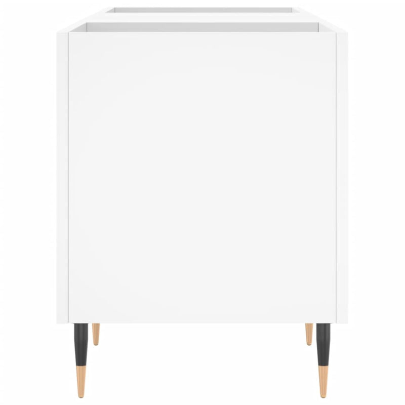 vidaXL fehér szerelt fa hanglemezszekrény 121x38x48 cm