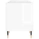 vidaXL magasfényű fehér szerelt fa hanglemezszekrény 121x38x48 cm