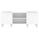 vidaXL fehér szerelt fa hanglemezszekrény 121x38x48 cm