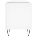 vidaXL fehér szerelt fa hanglemezszekrény 121x38x48 cm