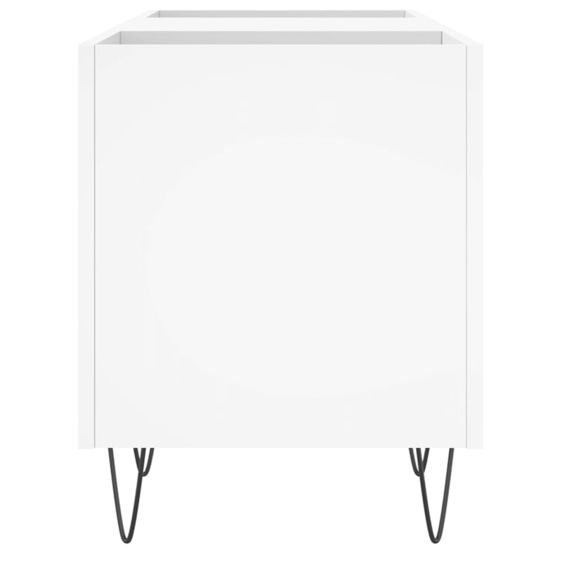 vidaXL fehér szerelt fa hanglemezszekrény 121x38x48 cm