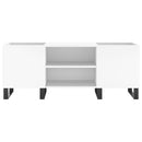 vidaXL fehér szerelt fa hanglemezszekrény 121x38x48 cm