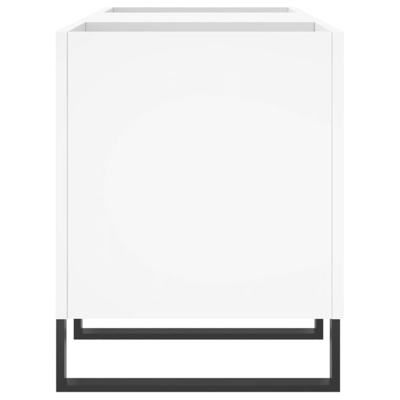 vidaXL fehér szerelt fa hanglemezszekrény 121x38x48 cm