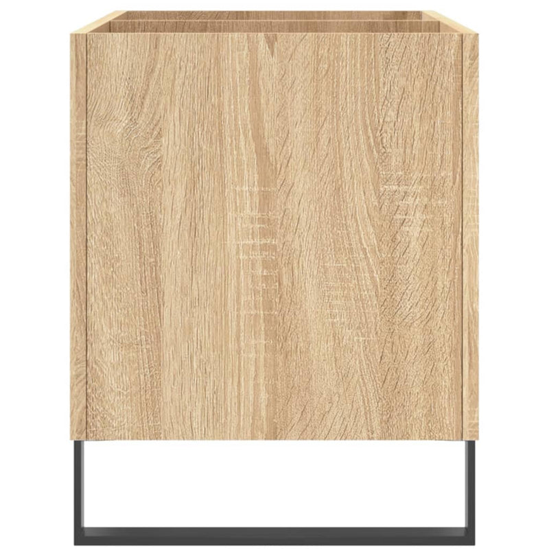 vidaXL sonoma tölgy színű szerelt fa hanglemezszekrény 74,5x38x48 cm