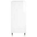 vidaXL magasfényű fehér szerelt fa hanglemezszekrény 84,5 x 38 x 89 cm