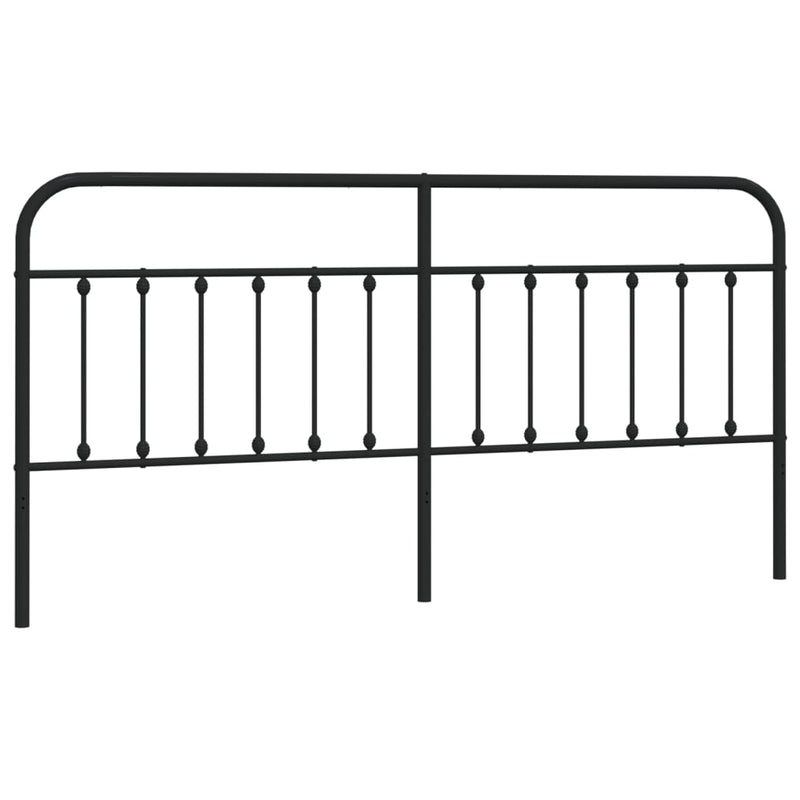 vidaXL fekete fém fejtámla 193 cm