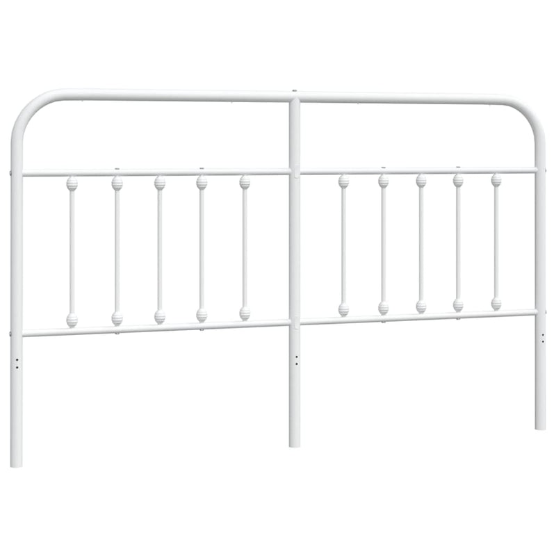 vidaXL fehér fém fejtámla 160 cm