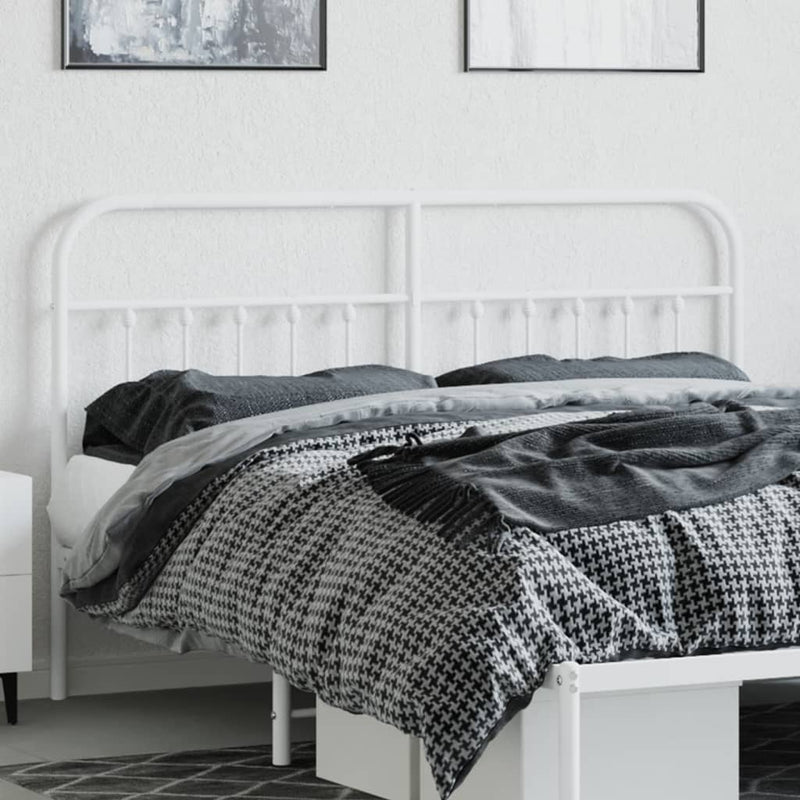 vidaXL fehér fém fejtámla 160 cm