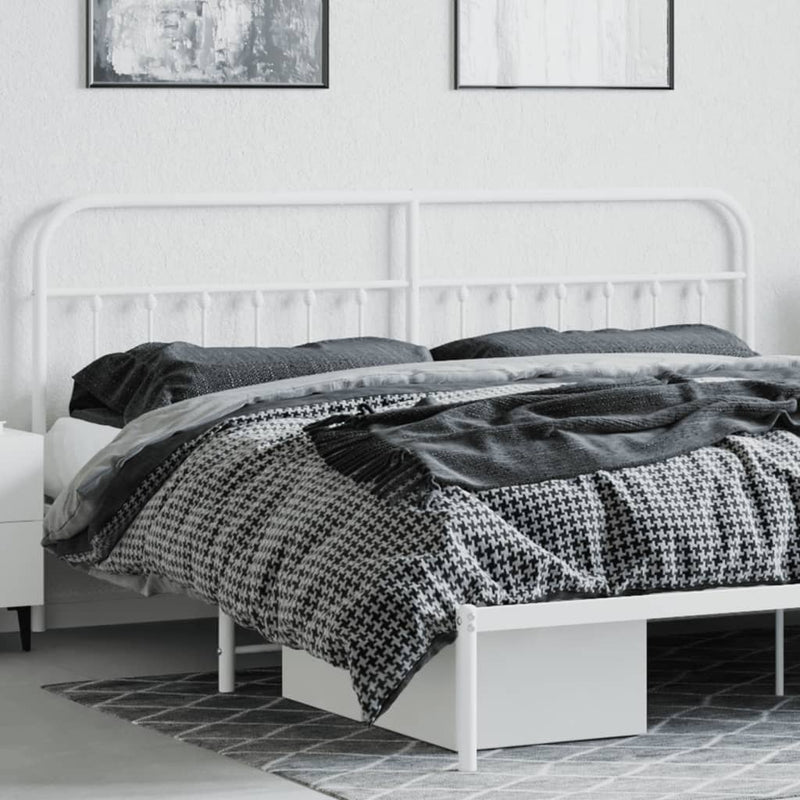 vidaXL fehér fém fejtámla 200 cm