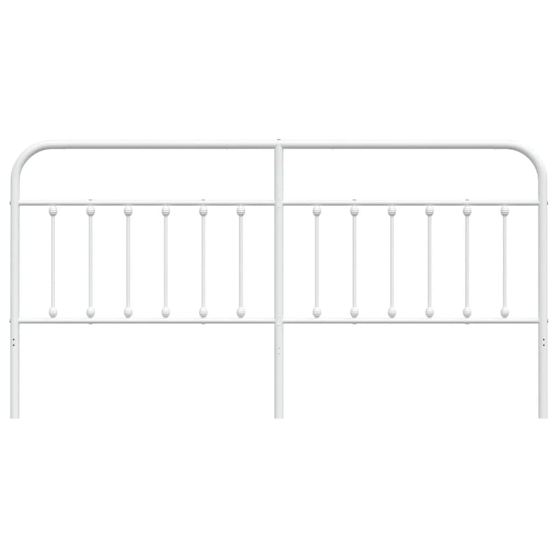 vidaXL fehér fém fejtámla 200 cm