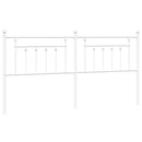 vidaXL fehér fém fejtámla 200 cm