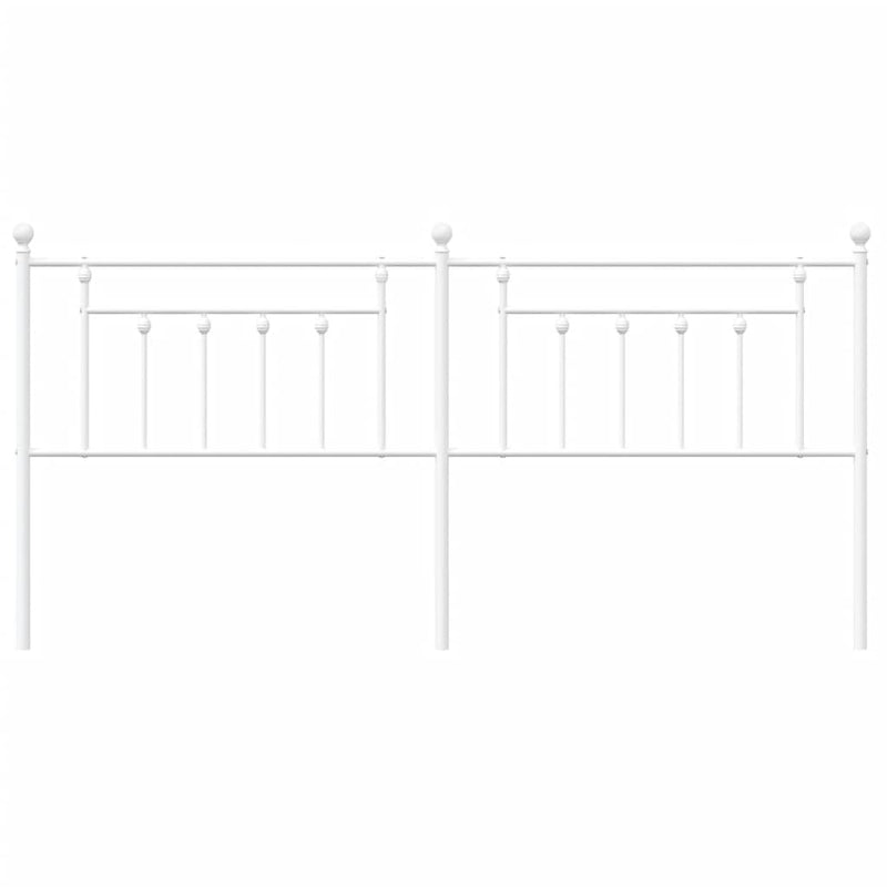 vidaXL fehér fém fejtámla 200 cm