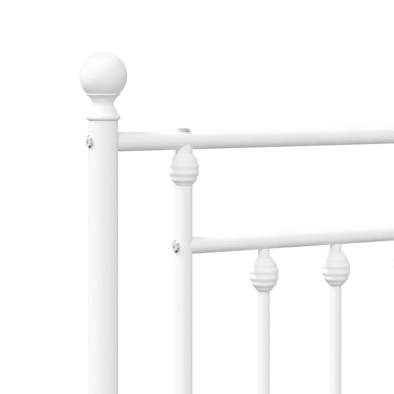 vidaXL fehér fém fejtámla 200 cm