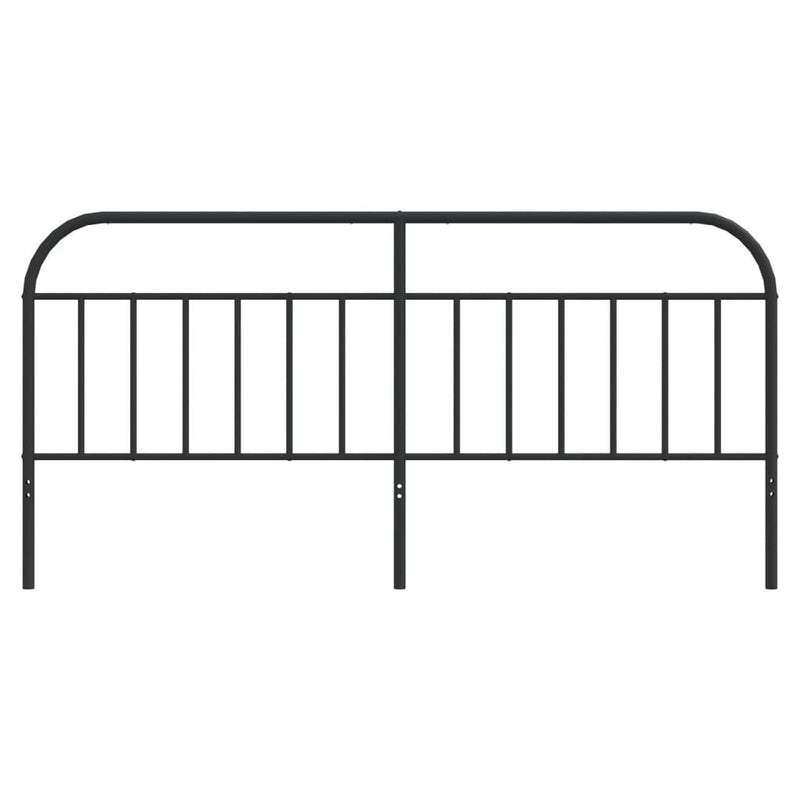 vidaXL fekete fém fejtámla 193 cm