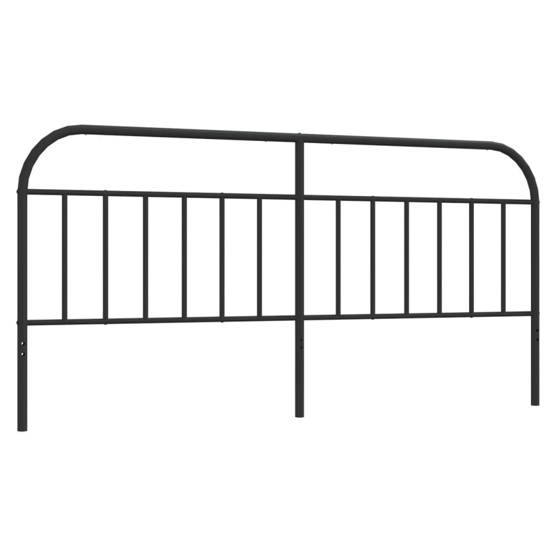 vidaXL fekete fém fejtámla 200 cm