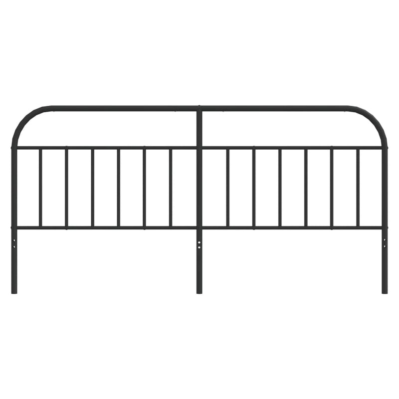 vidaXL fekete fém fejtámla 200 cm