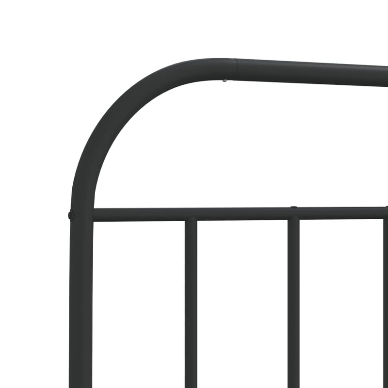 vidaXL fekete fém fejtámla 200 cm
