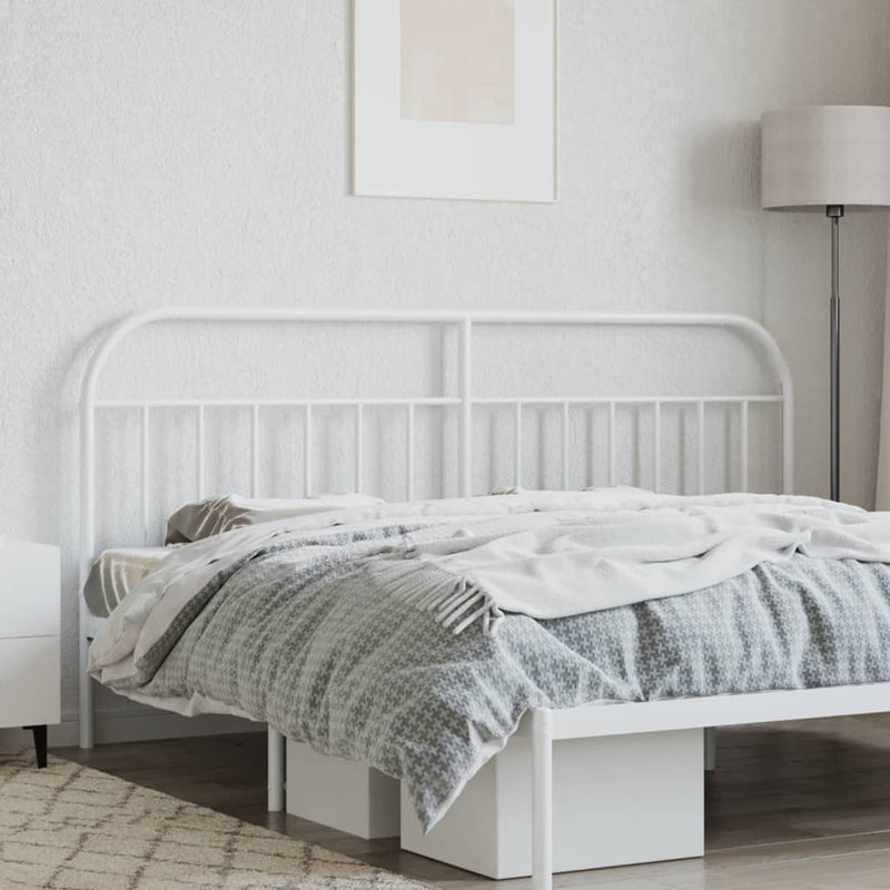 vidaXL fehér fém fejtámla 200 cm
