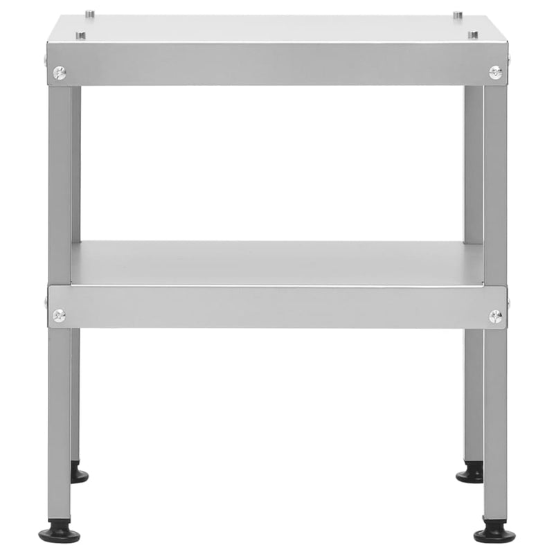 vidaXL horganyzott acél asztal füstölőkemencéhez 40x28x44,5 cm