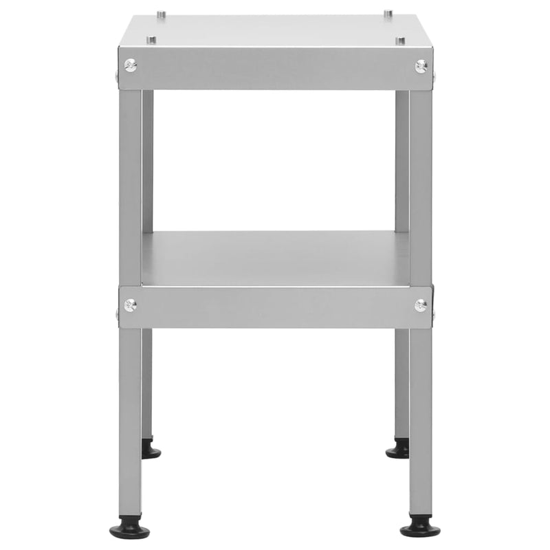 vidaXL horganyzott acél asztal füstölőkemencéhez 40x28x44,5 cm
