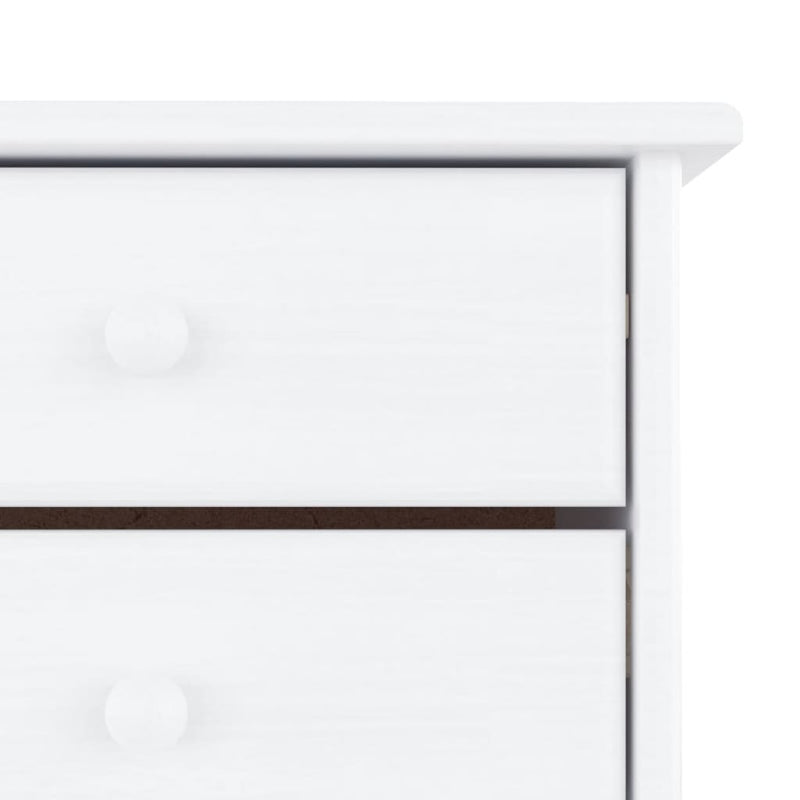 vidaXL ALTA fehér tömör fenyőfa cipőszekrény 77x35x96 cm