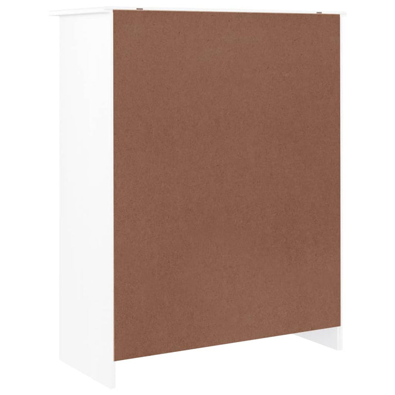 vidaXL ALTA fehér tömör fenyőfa cipőszekrény 77x35x96 cm