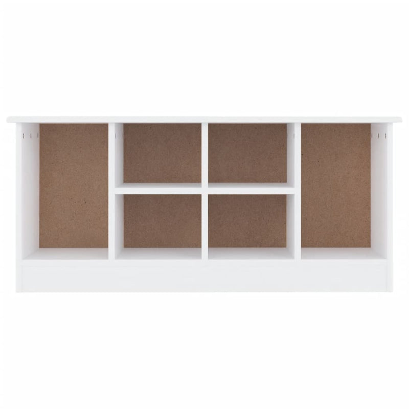 vidaXL ALTA fehér tömör fenyőfa cipőszekrény 100x35x45 cm