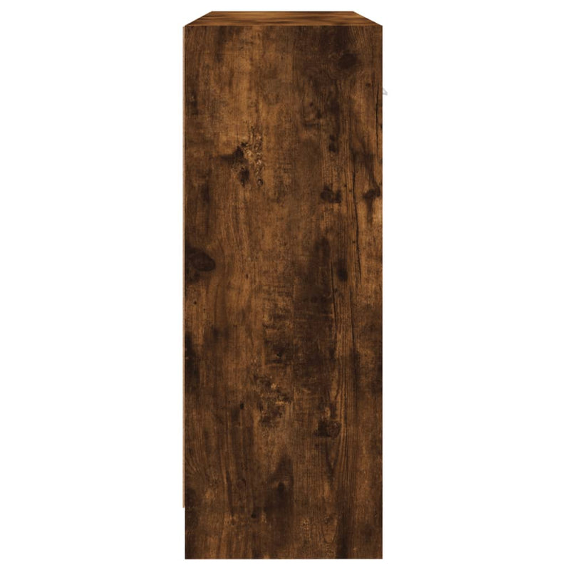 vidaXL füstös tölgy színű szerelt fa tálalószekrény 91 x 28 x 75 cm