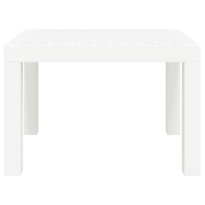 vidaXL fehér PP kerti asztal 59 x 47 x 40 cm