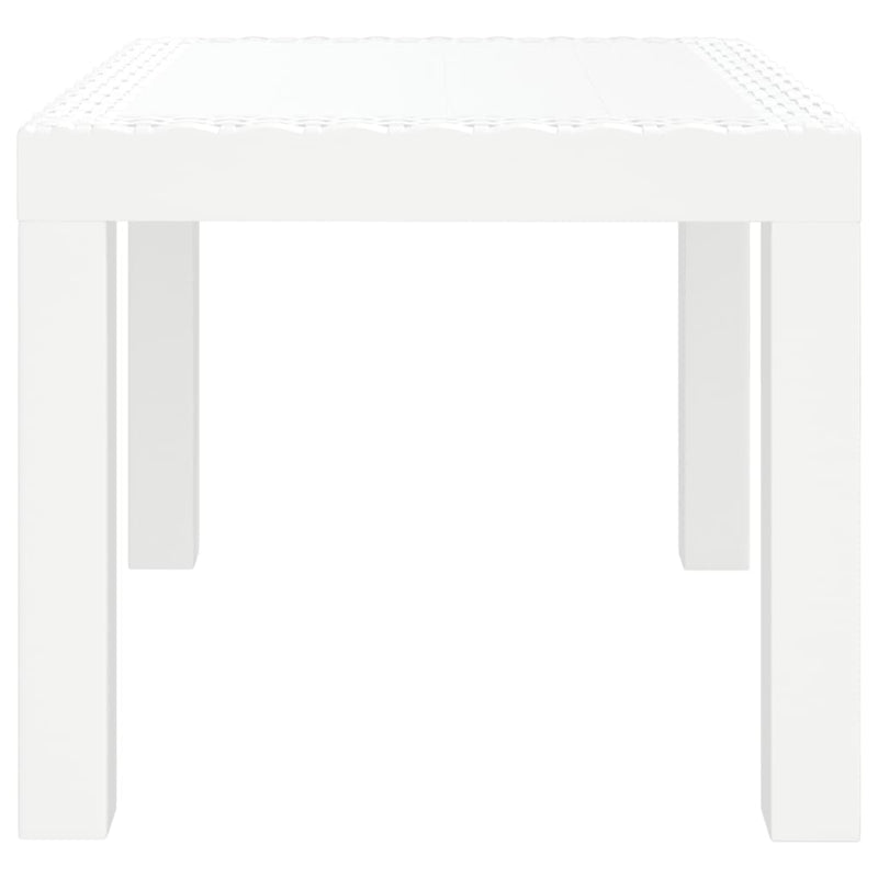 vidaXL fehér PP kerti asztal 59 x 47 x 40 cm